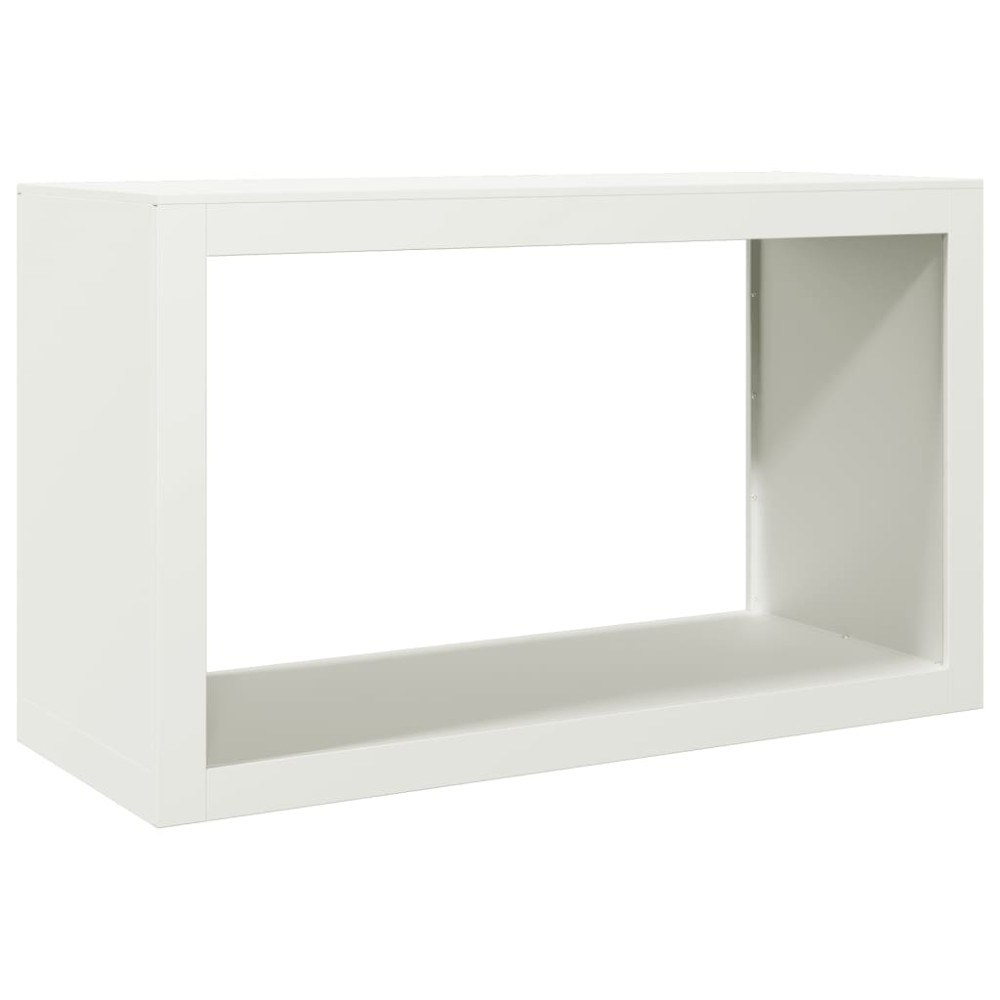 vidaXL Ράφι Καυσόξυλων Λευκό 100x40x60 εκ. Ατσάλινο