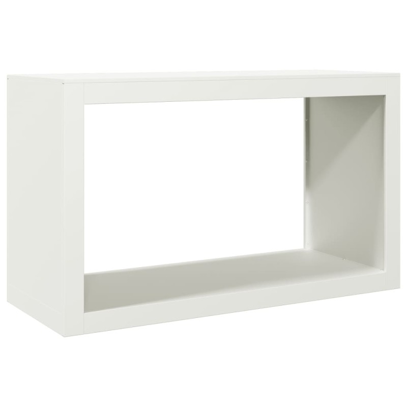 vidaXL Ράφι Καυσόξυλων Λευκό 100x40x60 εκ. Ατσάλινο
