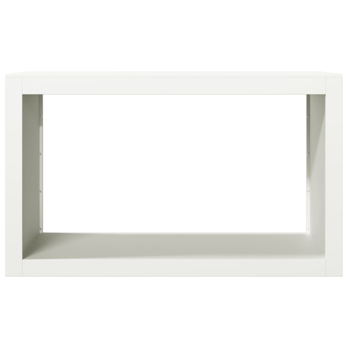 vidaXL Ράφι Καυσόξυλων Λευκό 100x40x60 εκ. Ατσάλινο