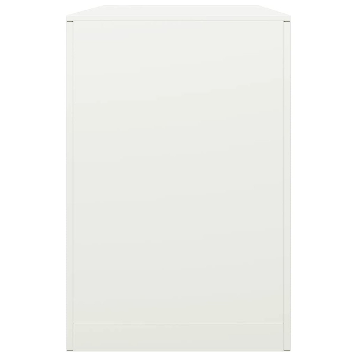vidaXL Ράφι Καυσόξυλων Λευκό 100x40x60 εκ. Ατσάλινο