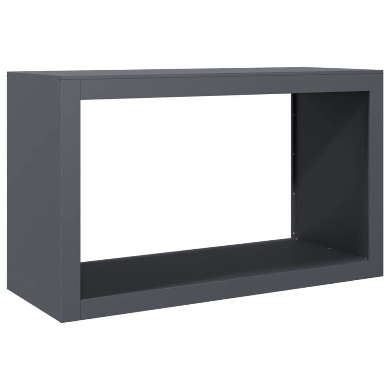 vidaXL Ράφι Καυσόξυλων Ανθρακί 100x40x60 εκ. Ατσάλινο