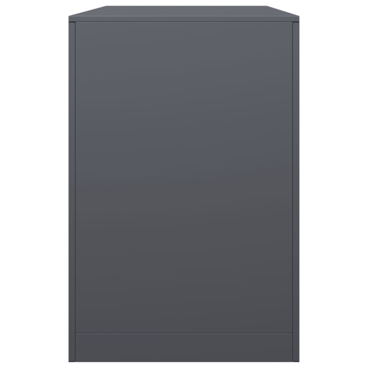 vidaXL Ράφι Καυσόξυλων Ανθρακί 100x40x60 εκ. Ατσάλινο