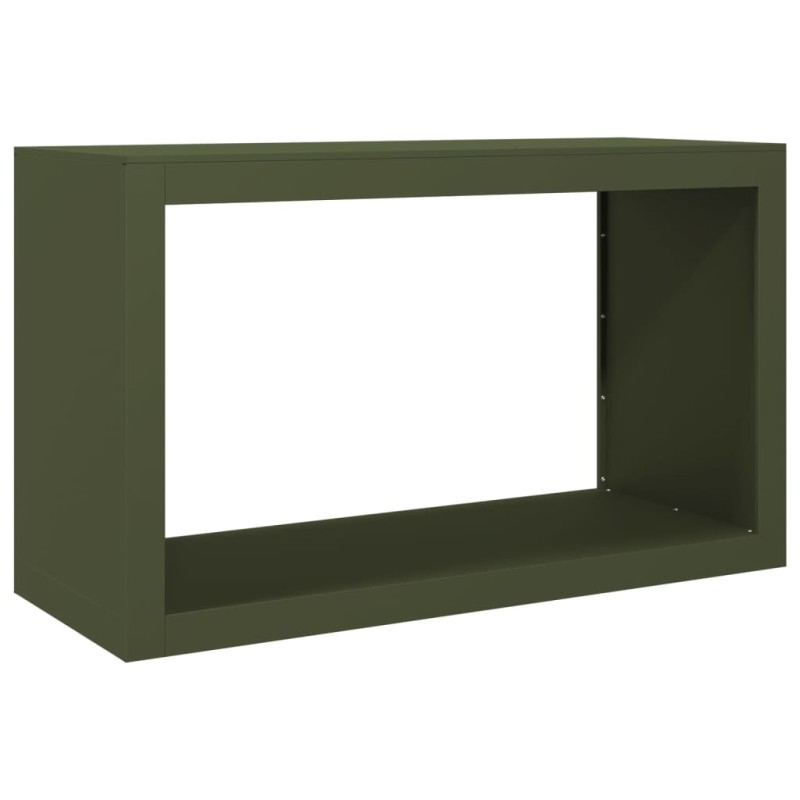 vidaXL Ράφι Καυσόξυλων Πράσινη 100x40x60 εκ. Ατσάλινο