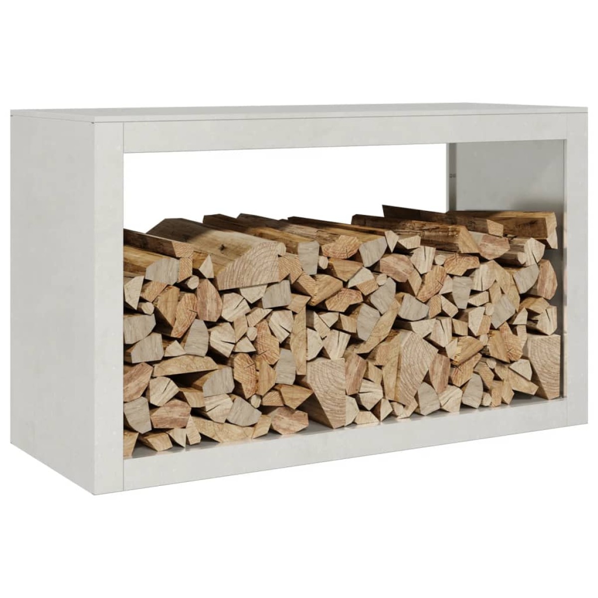 vidaXL Ραφιέρα Καυσόξυλων 100x40x60 εκ. από Ανοξείδωτο ατσάλι