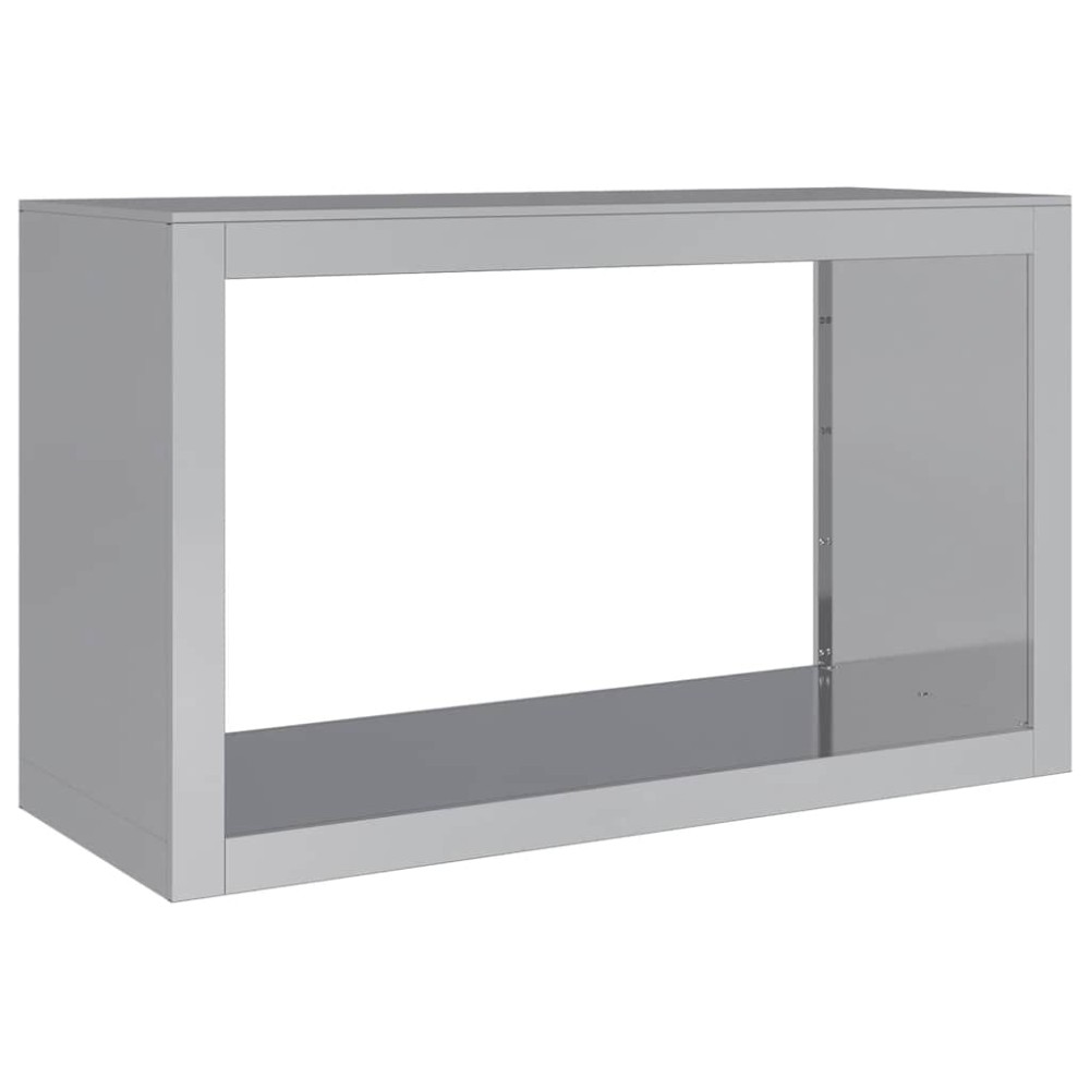 vidaXL Ράφι Καυσόξυλων 100x40x60 εκ. Γαλβανιζέ Ατσάλι