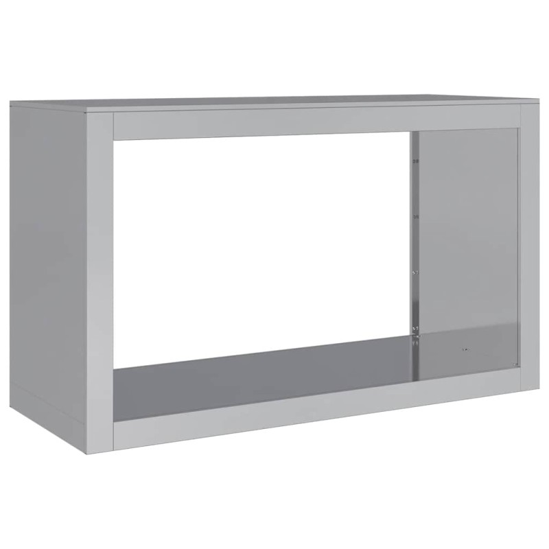 vidaXL Ράφι Καυσόξυλων 100x40x60 εκ. Γαλβανιζέ Ατσάλι