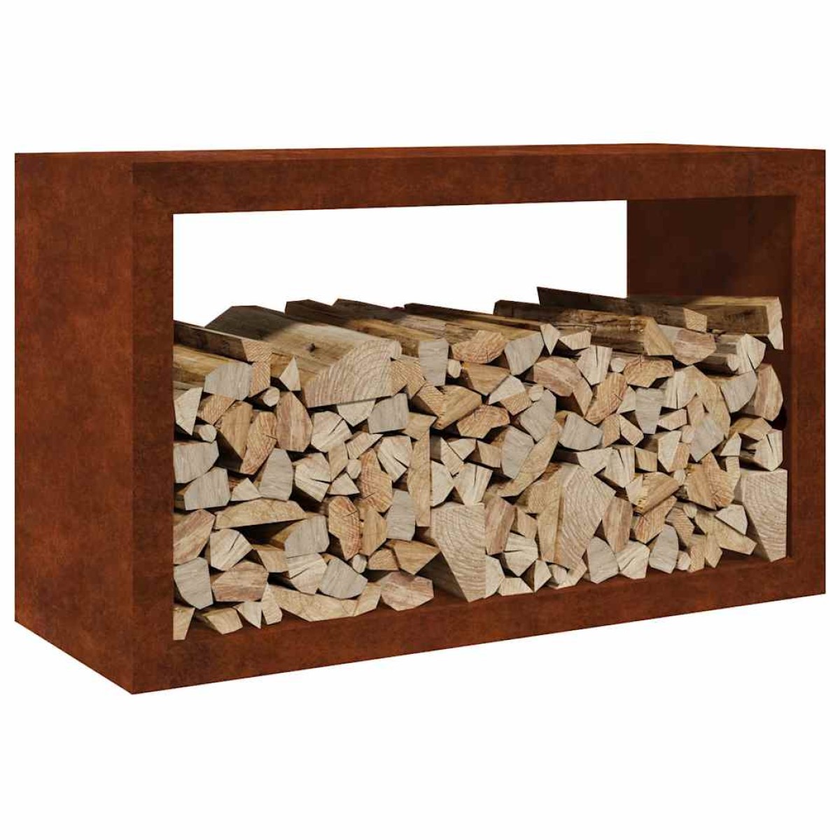 Ράφι για καυσόξυλα vidaXL 100x40x60 cm Ατσάλι σκληρυθέν στον αέρα