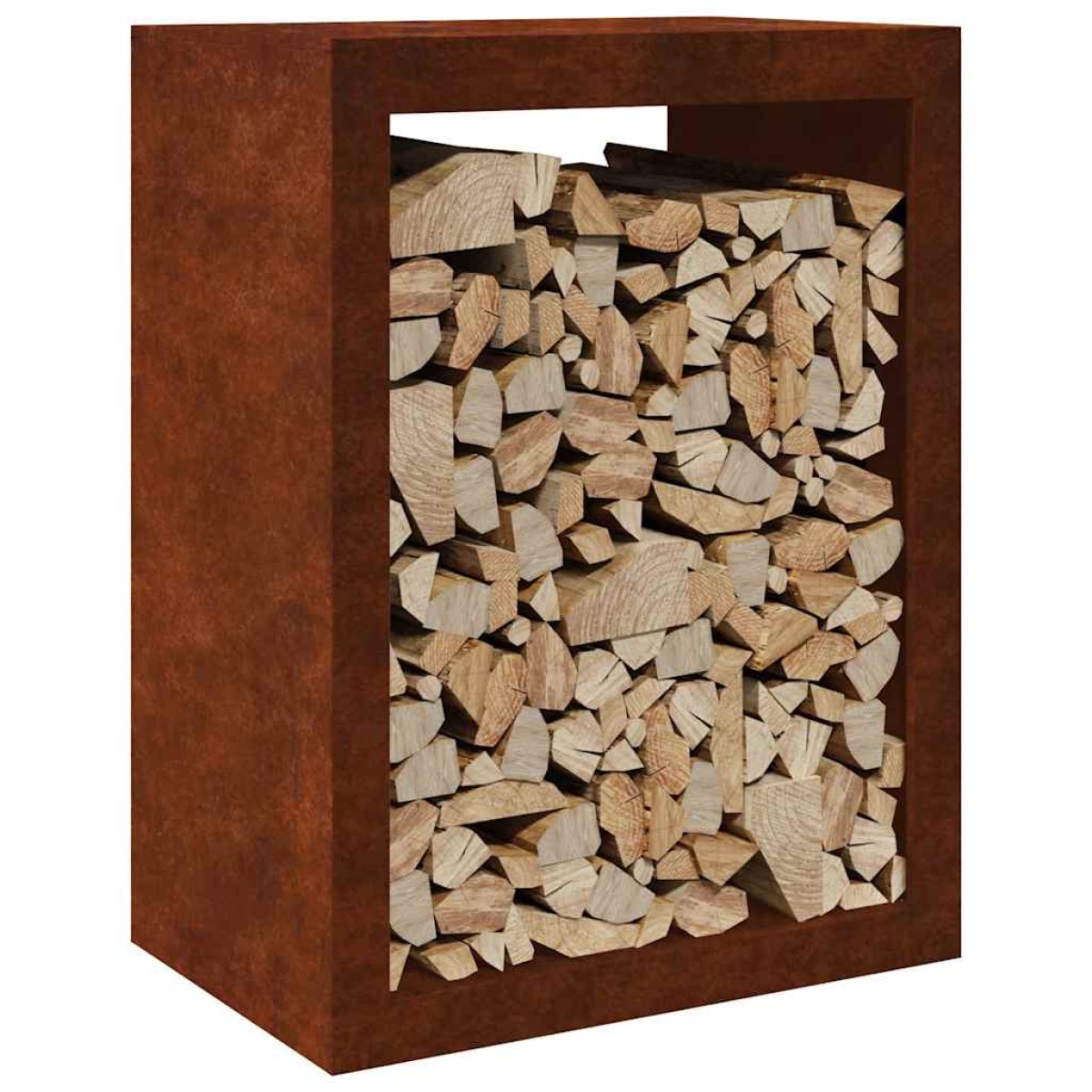 Ράφι για καυσόξυλα vidaXL 60x40x80 cm Ατσάλι σκληρυθέν στον αέρα