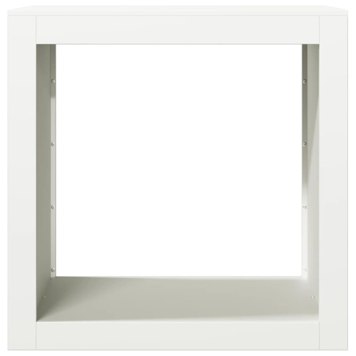 vidaXL Ράφι Καυσόξυλων Λευκό 60x40x60 εκ. Ατσάλινο