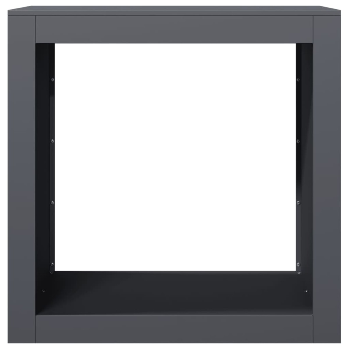 vidaXL Ράφι Καυσόξυλων Ανθρακί 60x40x60 εκ. Ατσάλινο