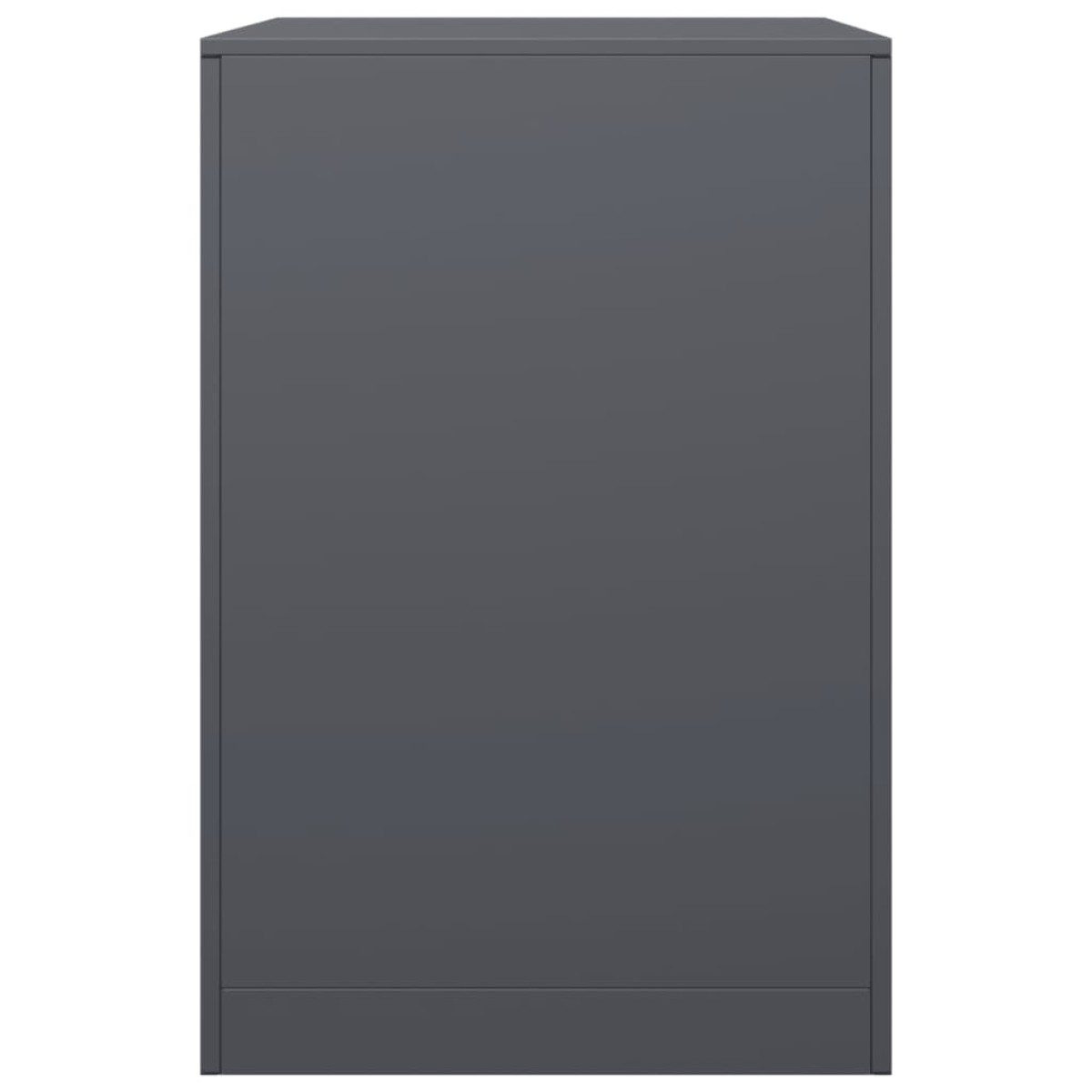 vidaXL Ράφι Καυσόξυλων Ανθρακί 60x40x60 εκ. Ατσάλινο