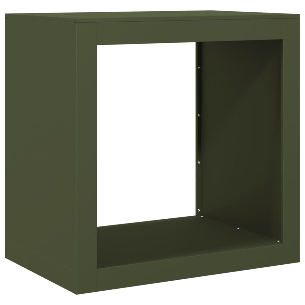 vidaXL Ράφι Καυσόξυλων Πράσινη 60x40x60 εκ. Ατσάλινο