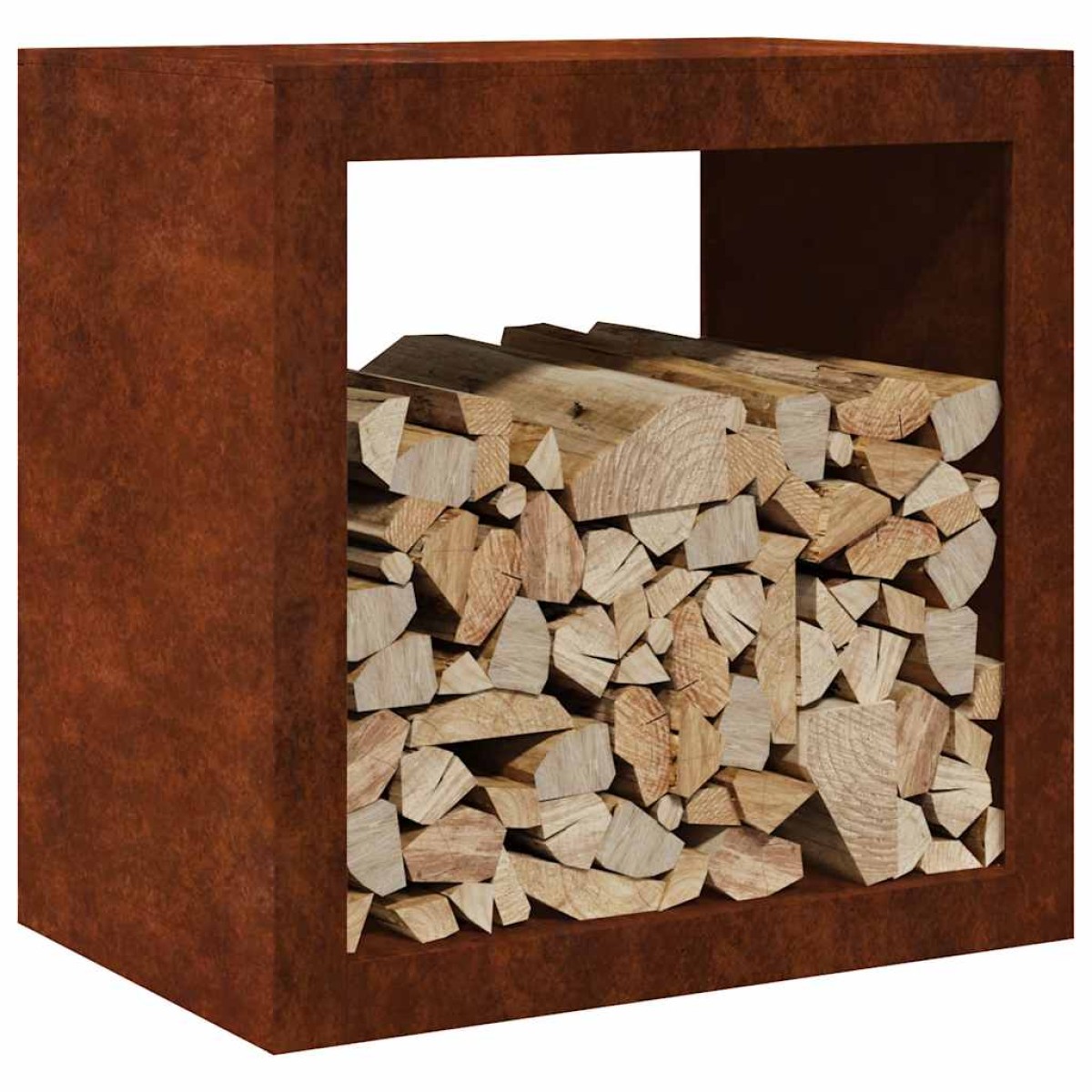 Ράφι για καυσόξυλα vidaXL 60x40x60 cm Ατσάλι σκληρυθέν στον αέρα