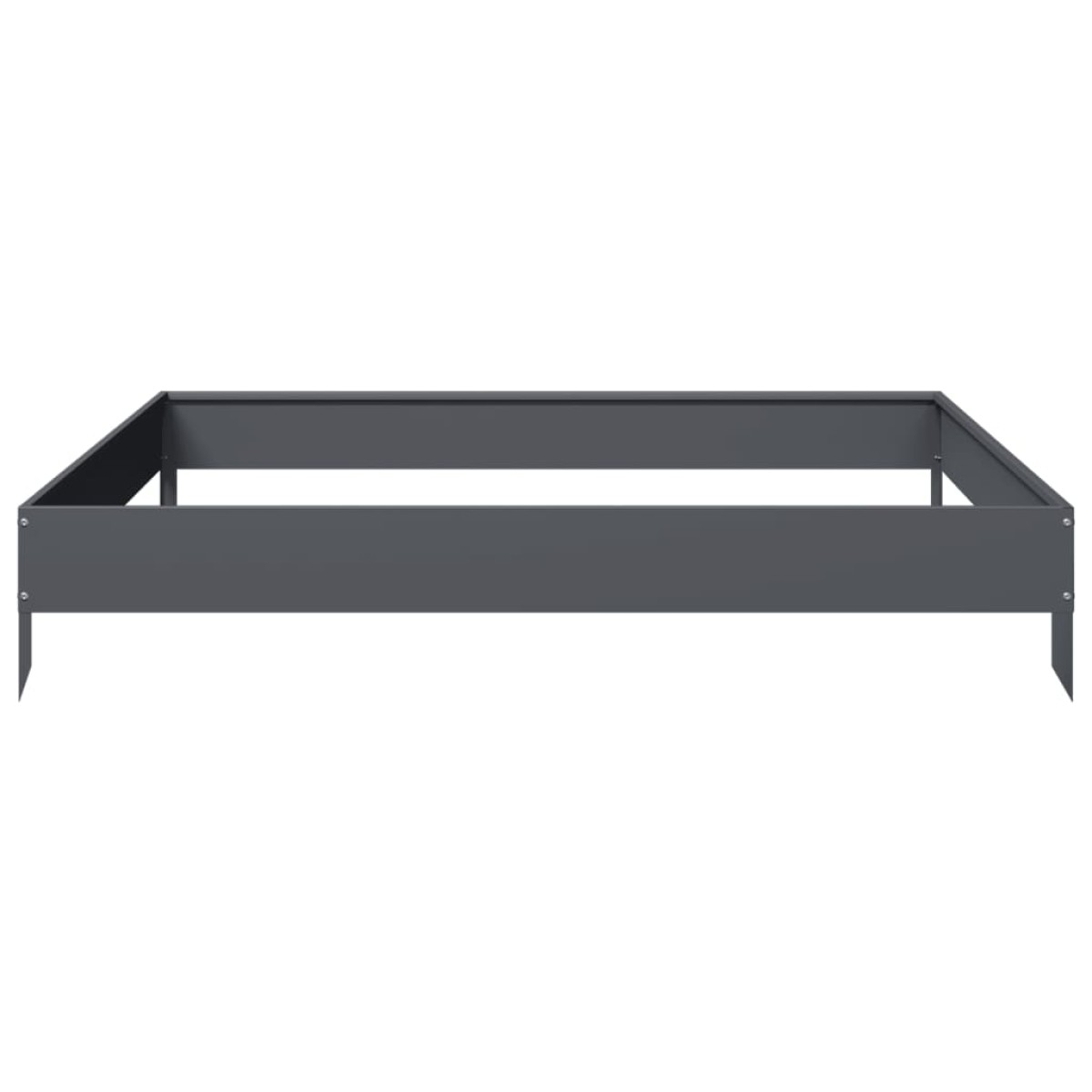 vidaXL Ζαρντινιέρα Υπερυψωμένη Ανθρακί 100x100x18,5 εκ. Ατσάλι