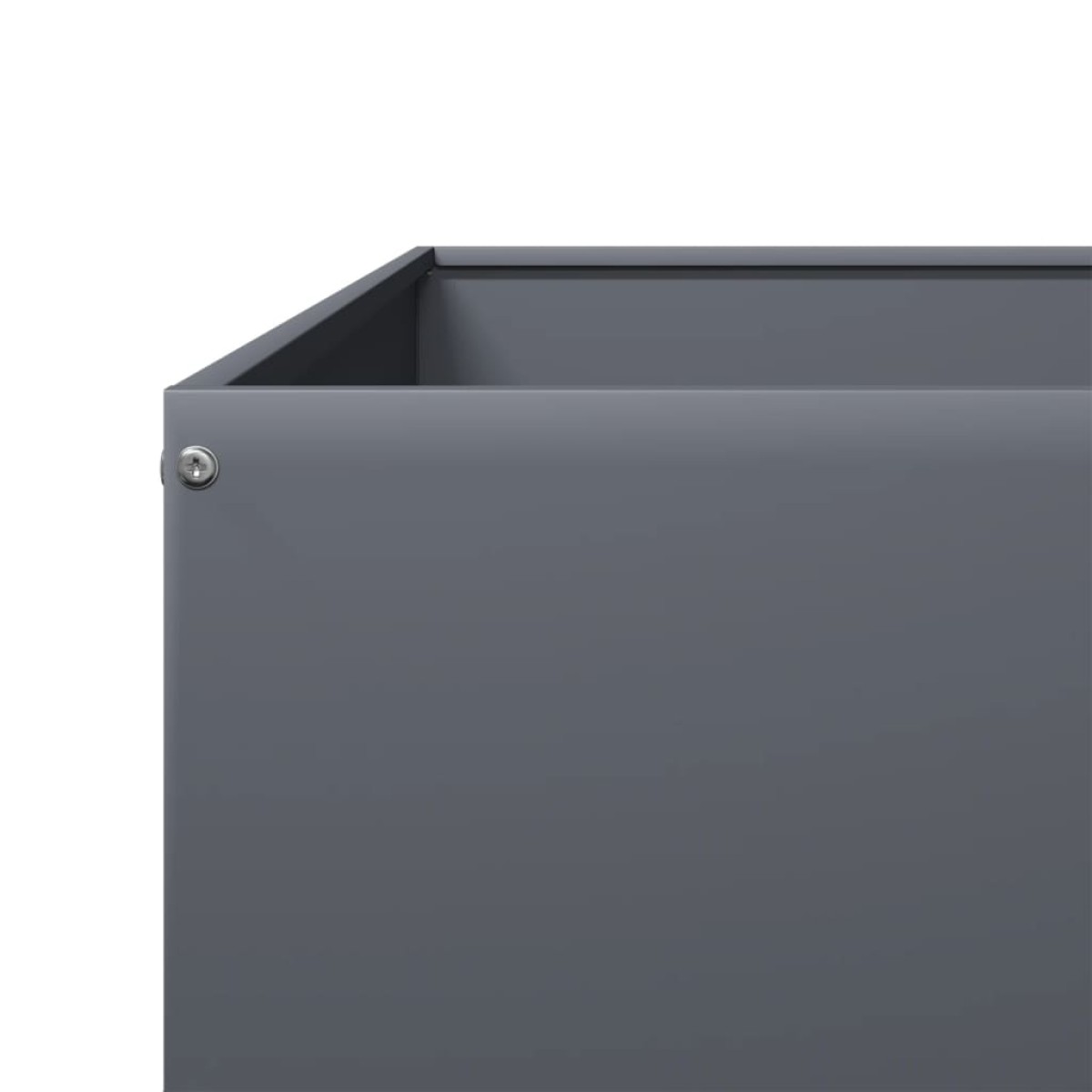 vidaXL Ζαρντινιέρα Υπερυψωμένη Ανθρακί 100x100x18,5 εκ. Ατσάλι