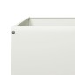 vidaXL Ζαρντινιέρα Υπερυψωμένη Λευκό 100x100x26 εκ. Ατσάλι