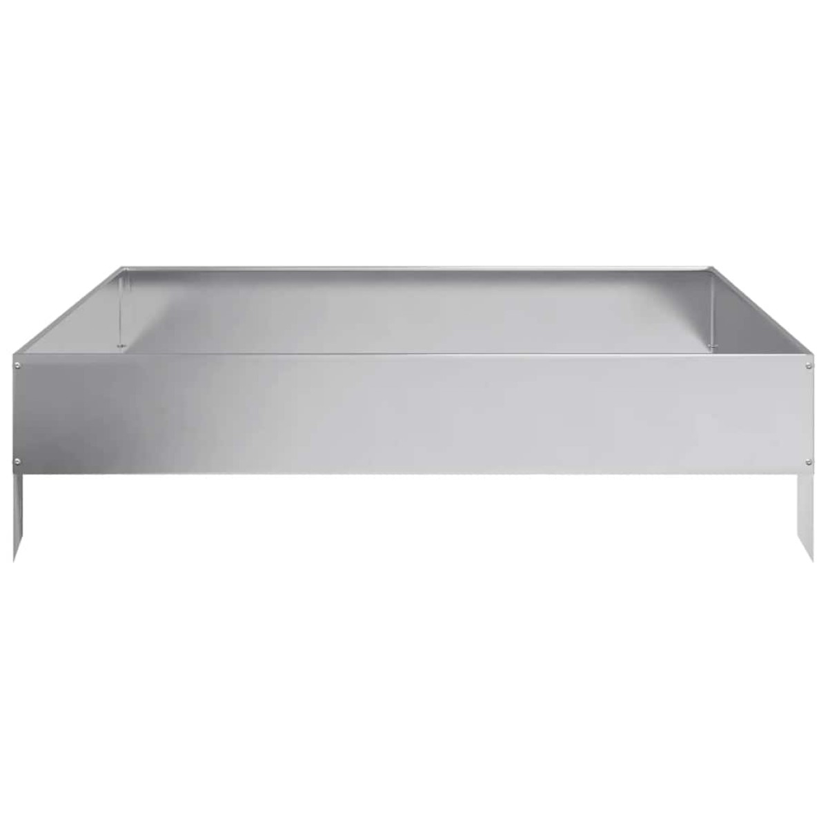vidaXL Ζαρντινιέρα Υπερυψωμένη 100x100x26 εκ. Γαλβανισμένο Χάλυβα