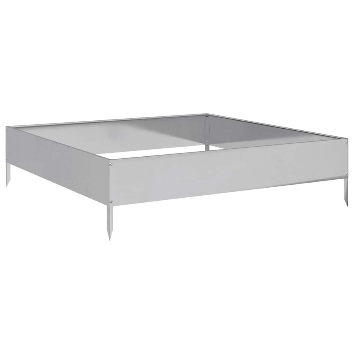 vidaXL Ζαρντινιέρα Υπερυψωμένη 100x100x26 εκ. Γαλβανισμένο Χάλυβα