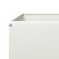 vidaXL Ζαρντινιέρα Υπερυψωμένη Λευκό 100x100x33,5 εκ. Ατσάλι