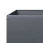 vidaXL Ζαρντινιέρα Υπερυψωμένη Ανθρακί 100x100x33,5 εκ. Ατσάλι