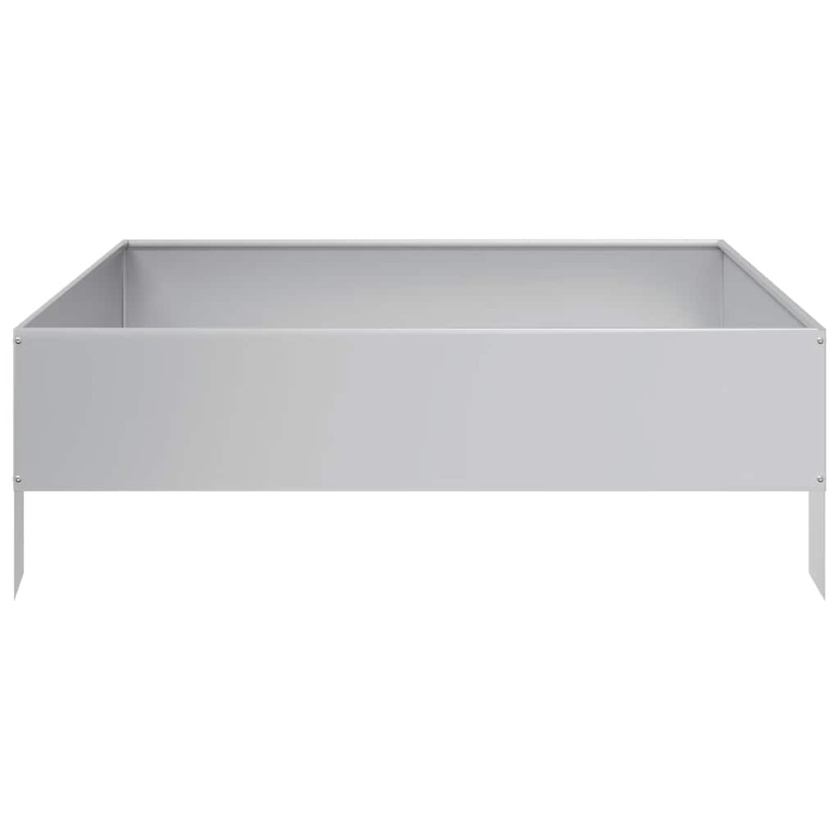 vidaXL Ζαρντινιέρα Υπερυψωμένη 100x100x33,5 εκ. Γαλβανισμένο Χάλυβα