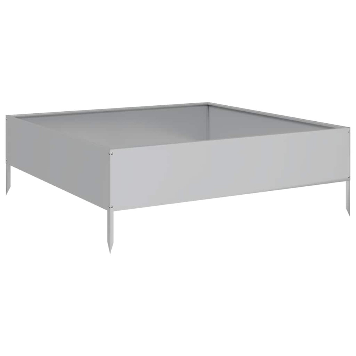 vidaXL Ζαρντινιέρα Υπερυψωμένη 100x100x33,5 εκ. Γαλβανισμένο Χάλυβα