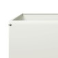 vidaXL Ζαρντινιέρα Υπερυψωμένη Λευκό 100x100x41 εκ. Ατσάλι