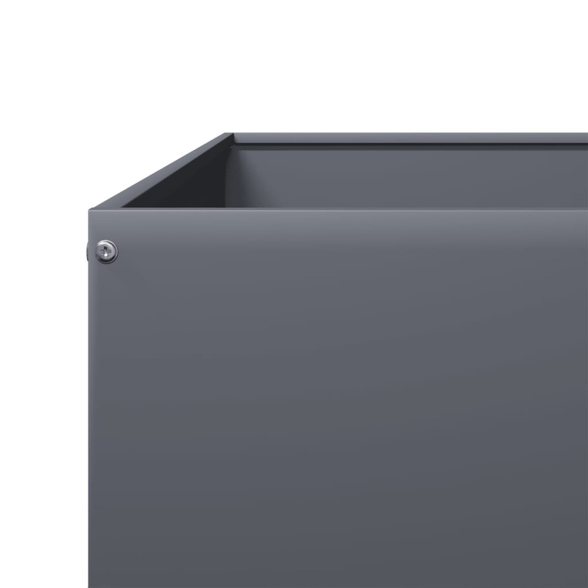 vidaXL Ζαρντινιέρα Υπερυψωμένη Ανθρακί 100x100x41 εκ. Ατσάλι