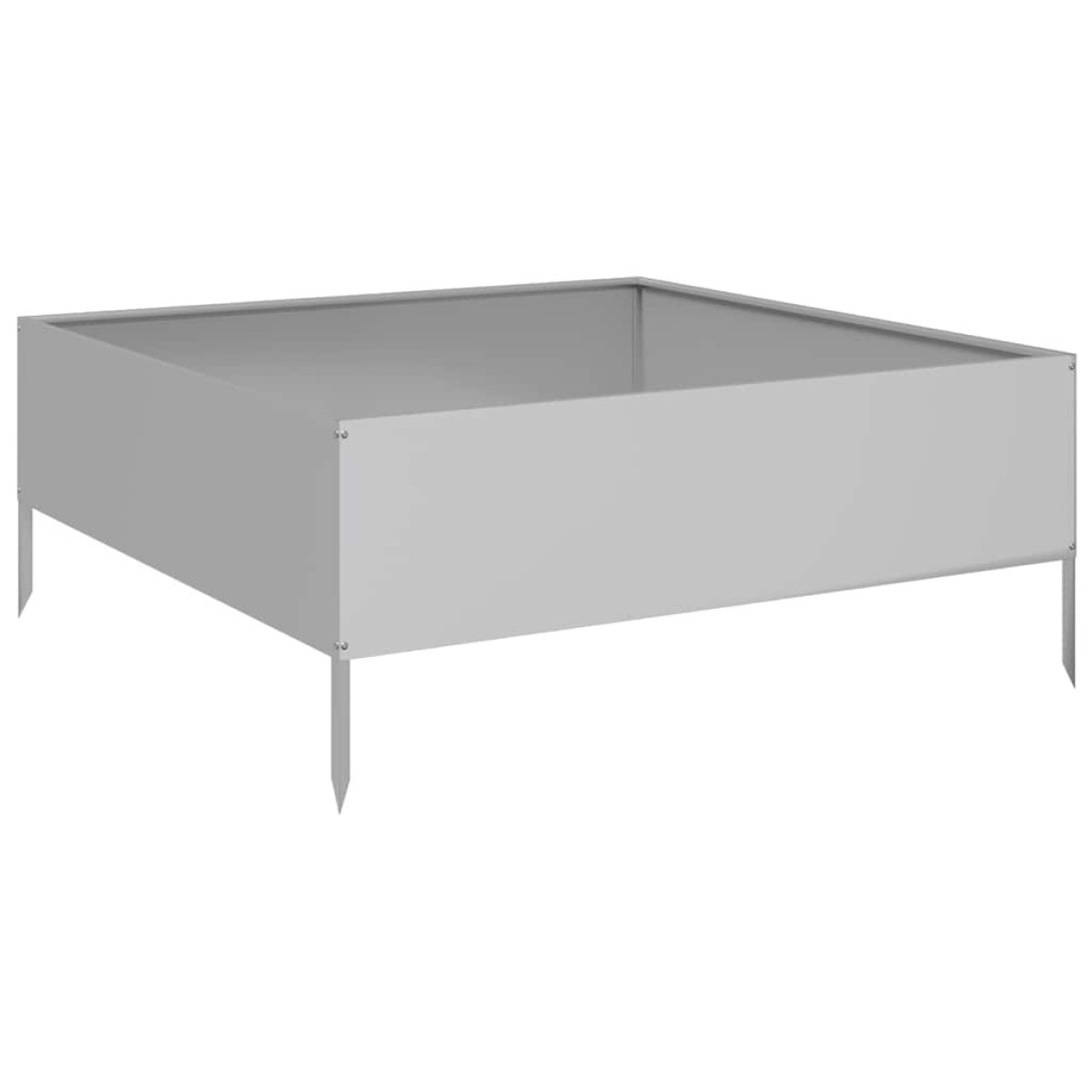 vidaXL Ζαρντινιέρα Υπερυψωμένη 100x100x41 εκ. Γαλβανισμένο Χάλυβα