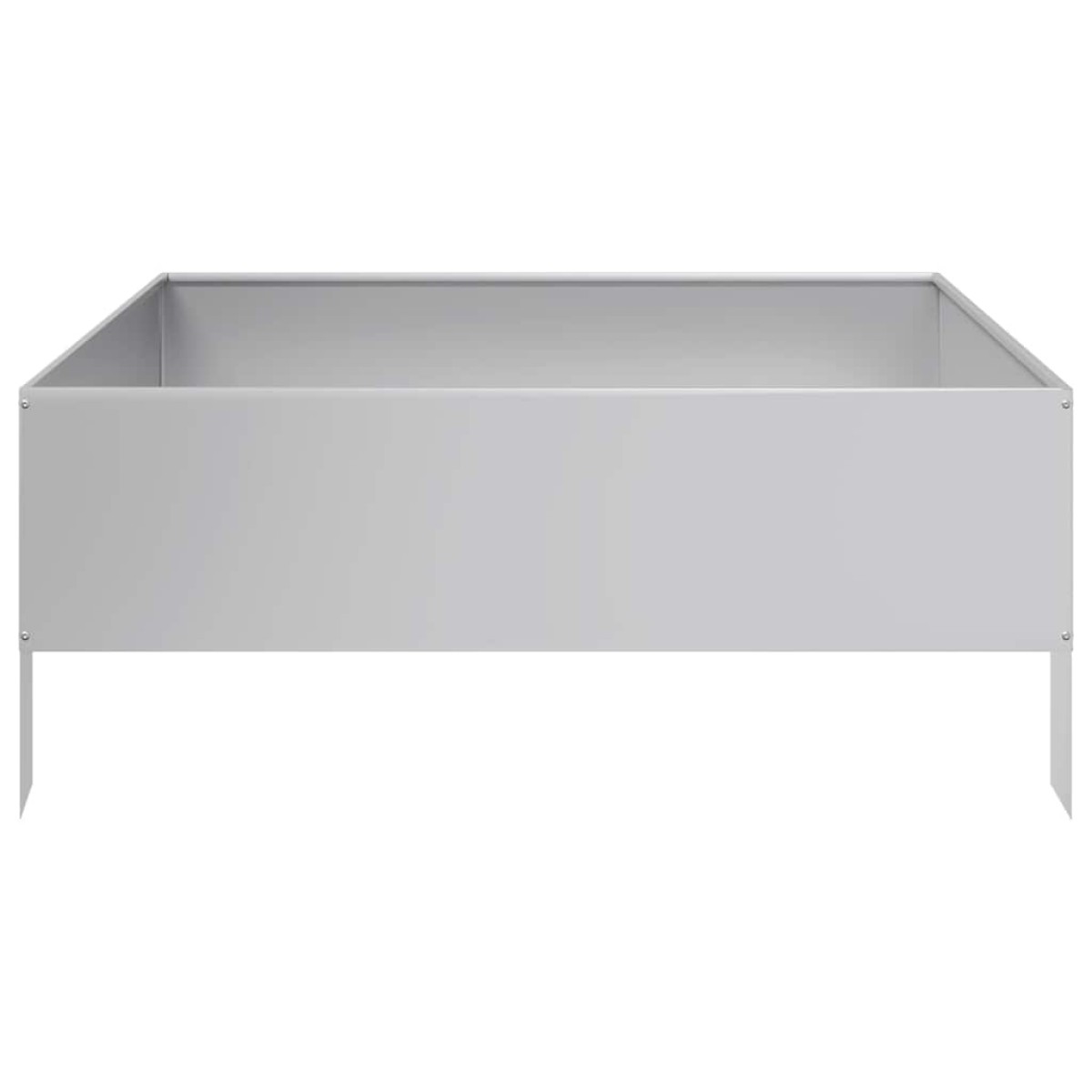 vidaXL Ζαρντινιέρα Υπερυψωμένη 100x100x41 εκ. Γαλβανισμένο Χάλυβα