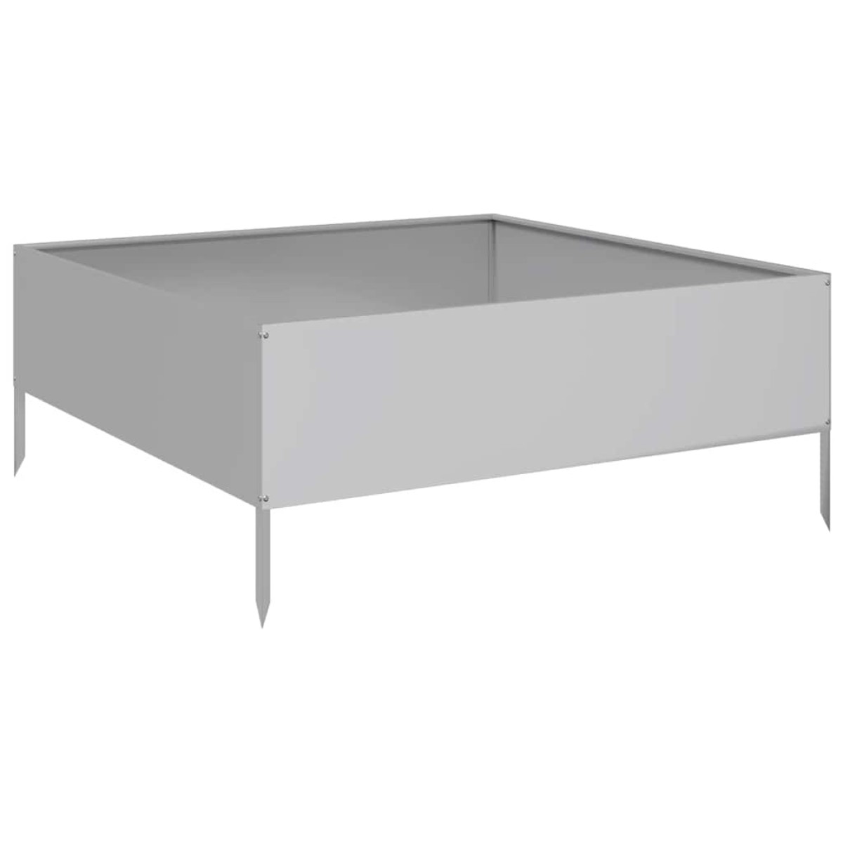 vidaXL Ζαρντινιέρα Υπερυψωμένη 100x100x41 εκ. Γαλβανισμένο Χάλυβα
