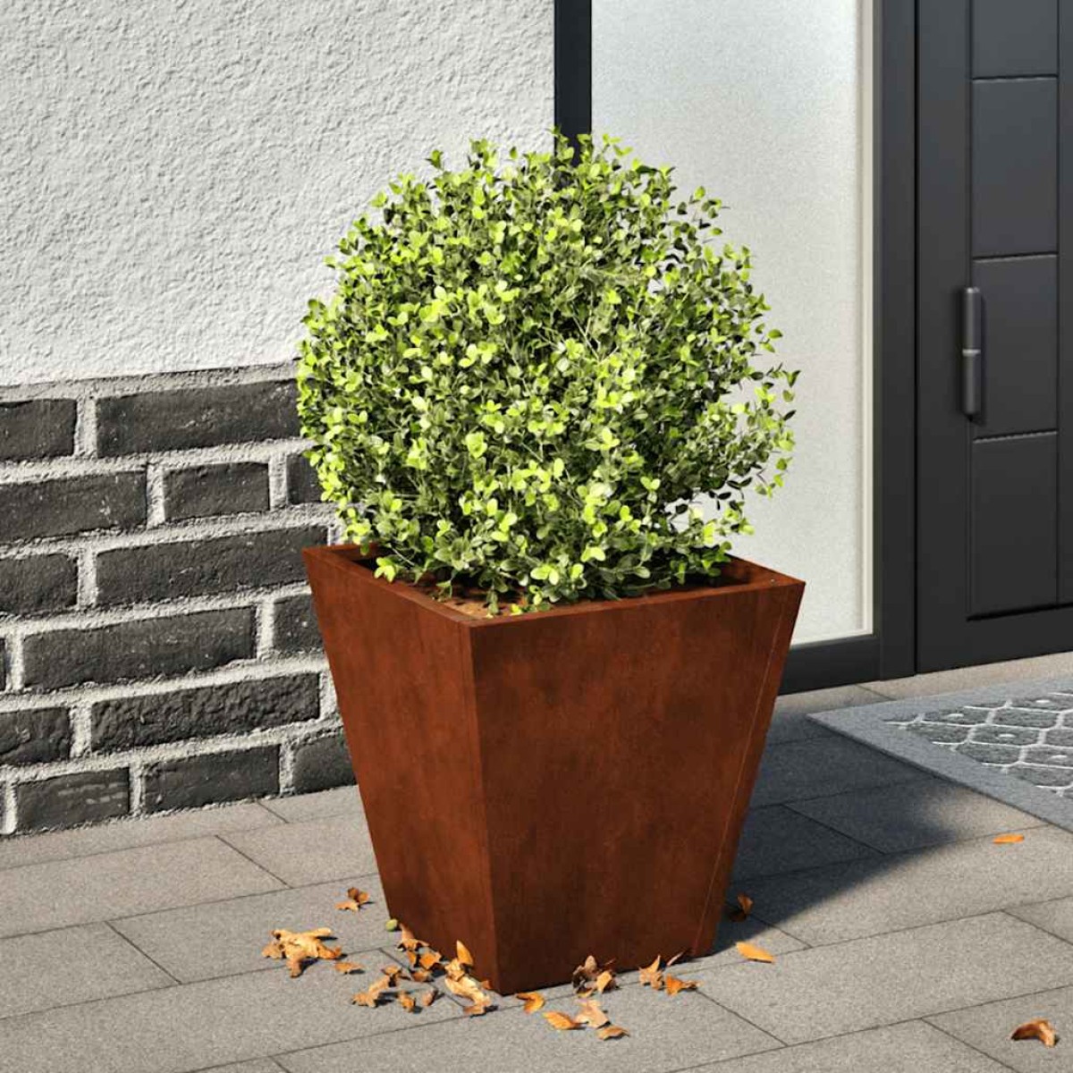 vidaXL Ζαρντινιέρα Κήπου 30x30x30 cm Ατσάλι σκληρυθέν στον αέρα