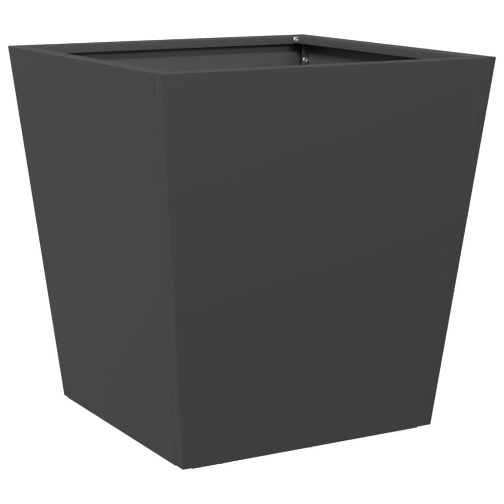 vidaXL Ζαρντινιέρα Μαύρη 40 x 40 x 40 εκ. από Ατσάλι