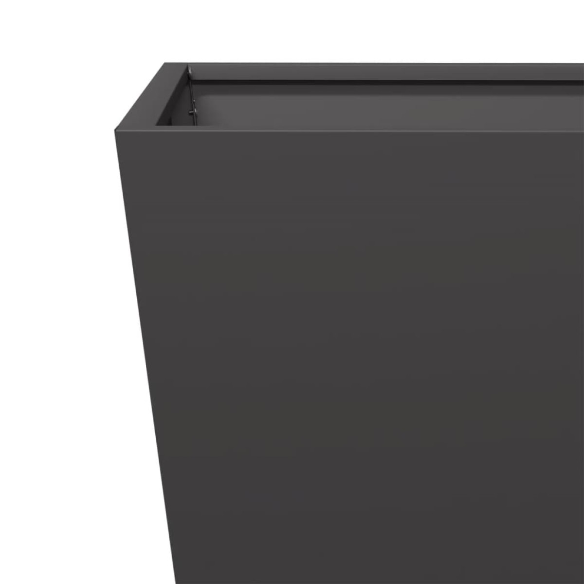 vidaXL Ζαρντινιέρα Μαύρη 40 x 40 x 40 εκ. από Ατσάλι