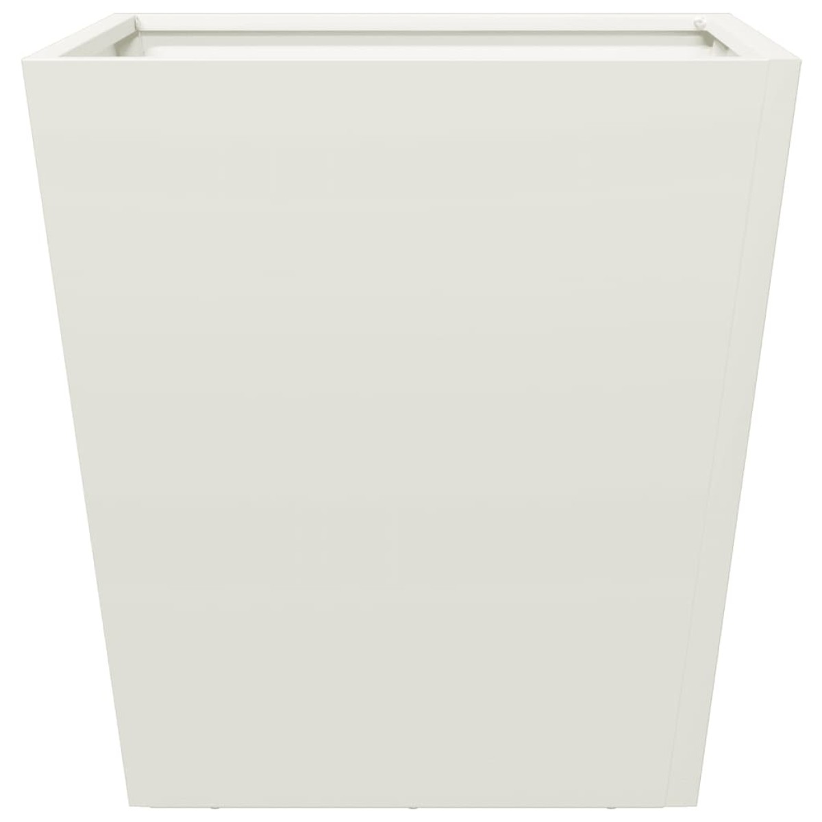 vidaXL Ζαρντινιέρα Λευκή 40 x 40 x 40 εκ. από Ατσάλι