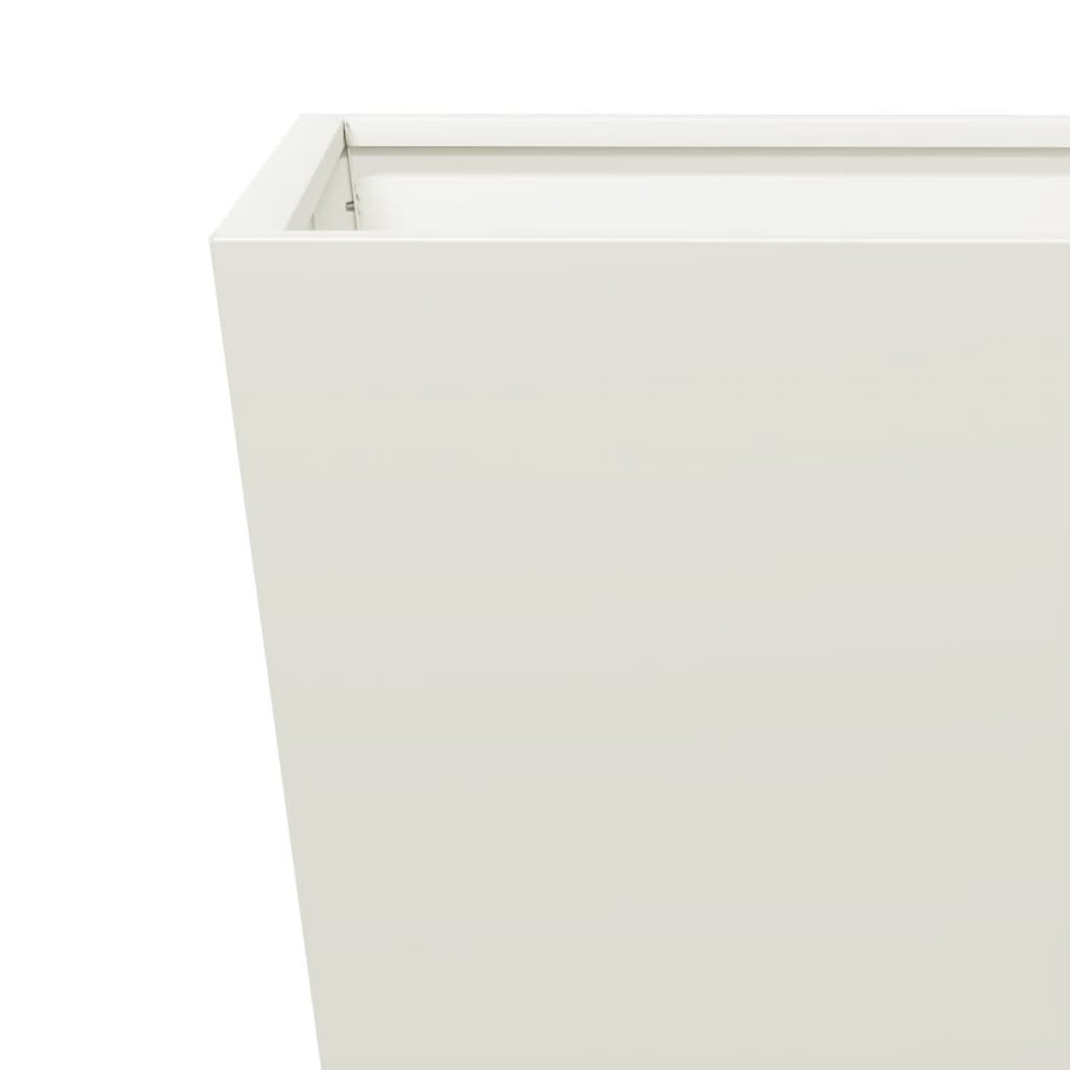 vidaXL Ζαρντινιέρα Λευκή 40 x 40 x 40 εκ. από Ατσάλι