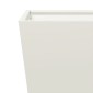 vidaXL Ζαρντινιέρα Λευκή 40 x 40 x 40 εκ. από Ατσάλι