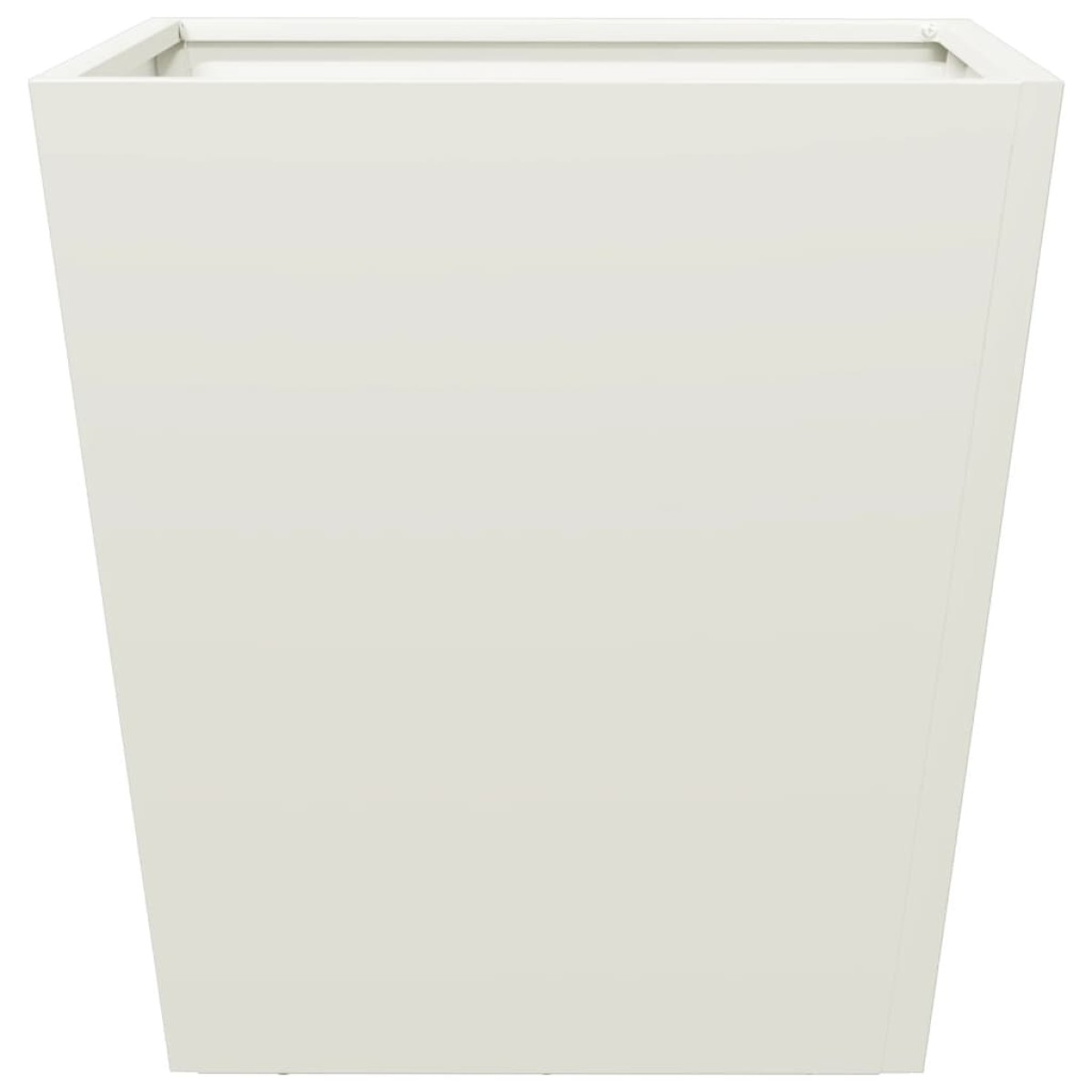 vidaXL Ζαρντινιέρες Κήπου 2 τεμ. Λευκό 40x40x40 εκ. από Ατσάλι