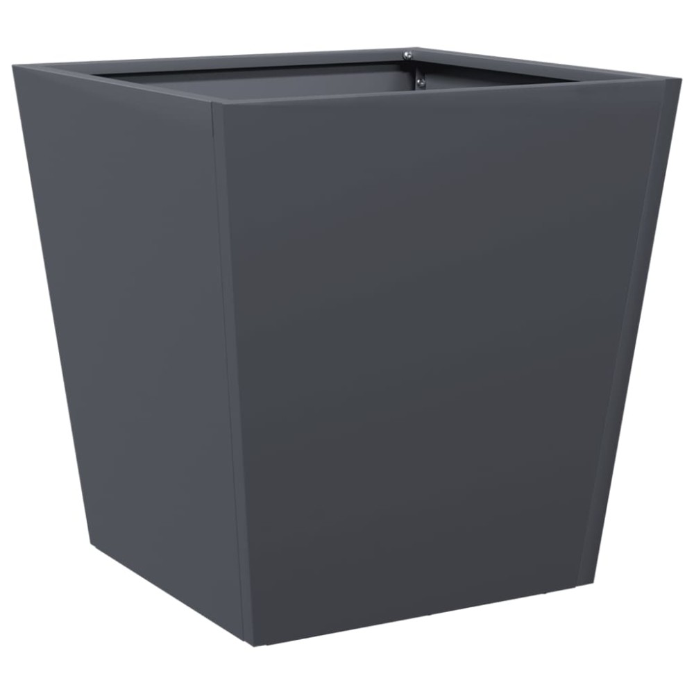 vidaXL Ζαρντινιέρα Κήπου Ανθρακί 40x40x40 εκ. από Ατσάλι