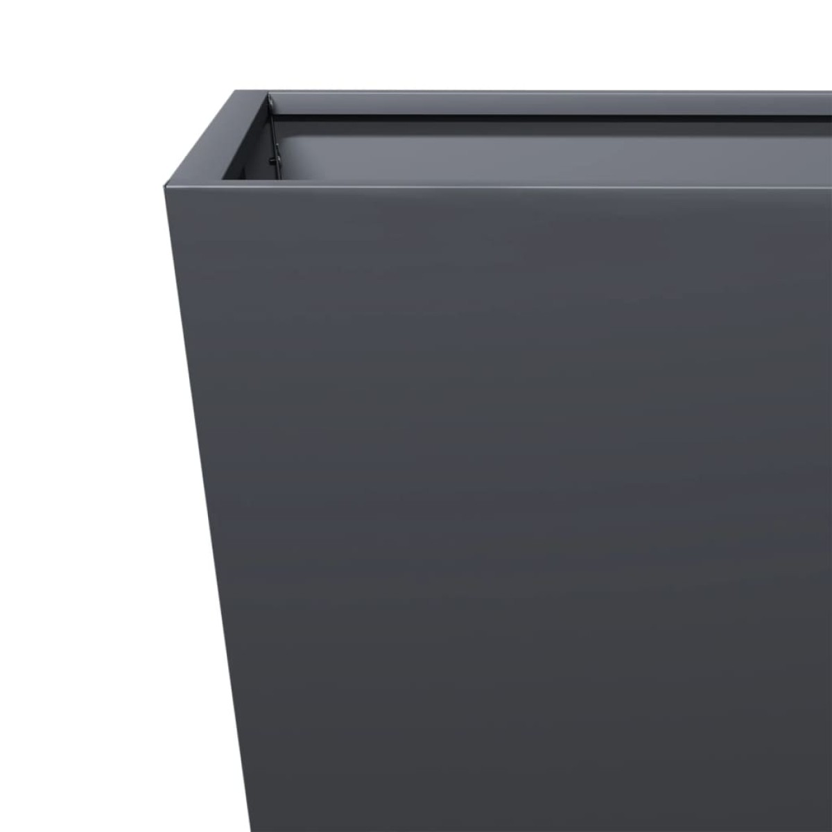 vidaXL Ζαρντινιέρα Κήπου Ανθρακί 40x40x40 εκ. από Ατσάλι