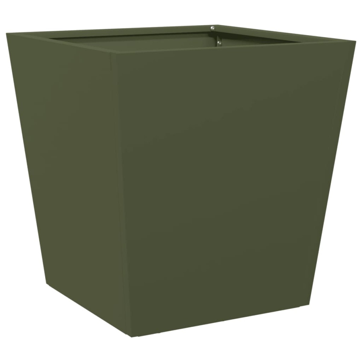 vidaXL Ζαρντινιέρα Κήπου Λαδί 40x40x40 εκ. από Ατσάλι
