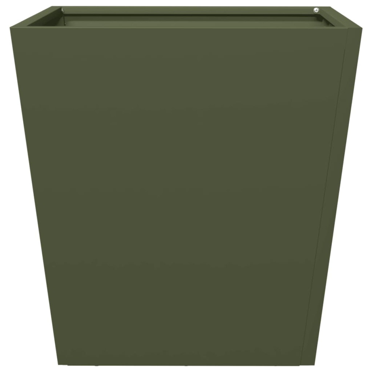 vidaXL Ζαρντινιέρες Κήπου 2 τεμ. Λαδί 40x40x40 εκ. από Ατσάλι