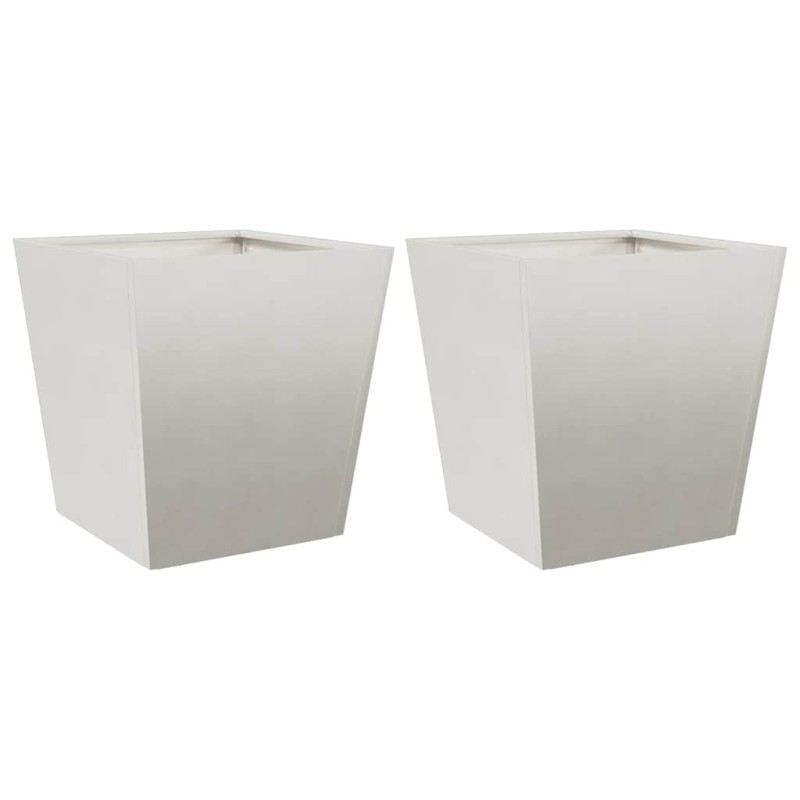 vidaXL Ζαρντινιέρες Κήπου 2 τεμ. 40x40x40 εκ. από Ανοξείδωτο Ατσάλι