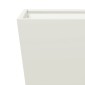 vidaXL Ζαρντινιέρα Κήπου Λευκό 50 x 50 x 50 εκ από Ατσάλι