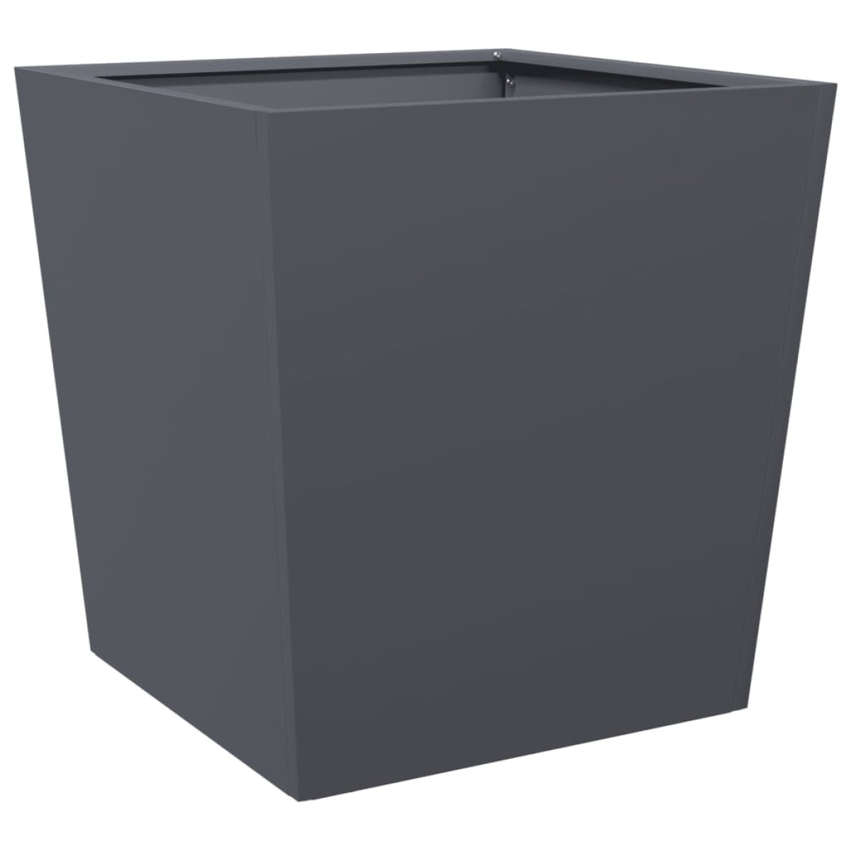 vidaXL Ζαρντινιέρες Κήπου 2 τεμ. Ανθρακί 50x50x50 εκ. από Ατσάλι