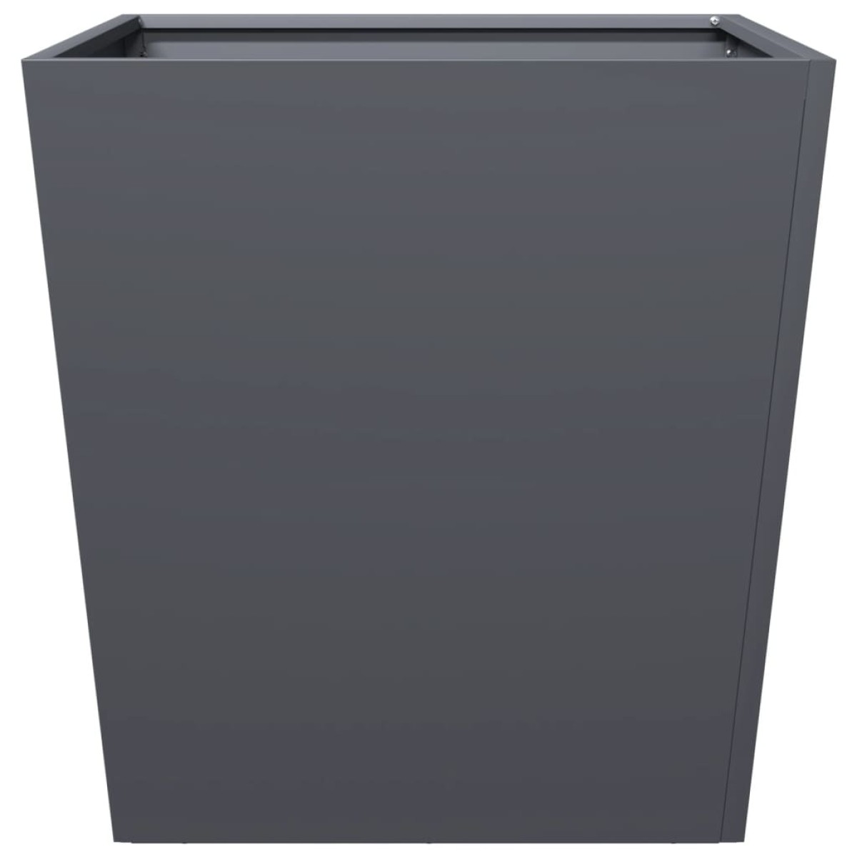 vidaXL Ζαρντινιέρες Κήπου 2 τεμ. Ανθρακί 50x50x50 εκ. από Ατσάλι