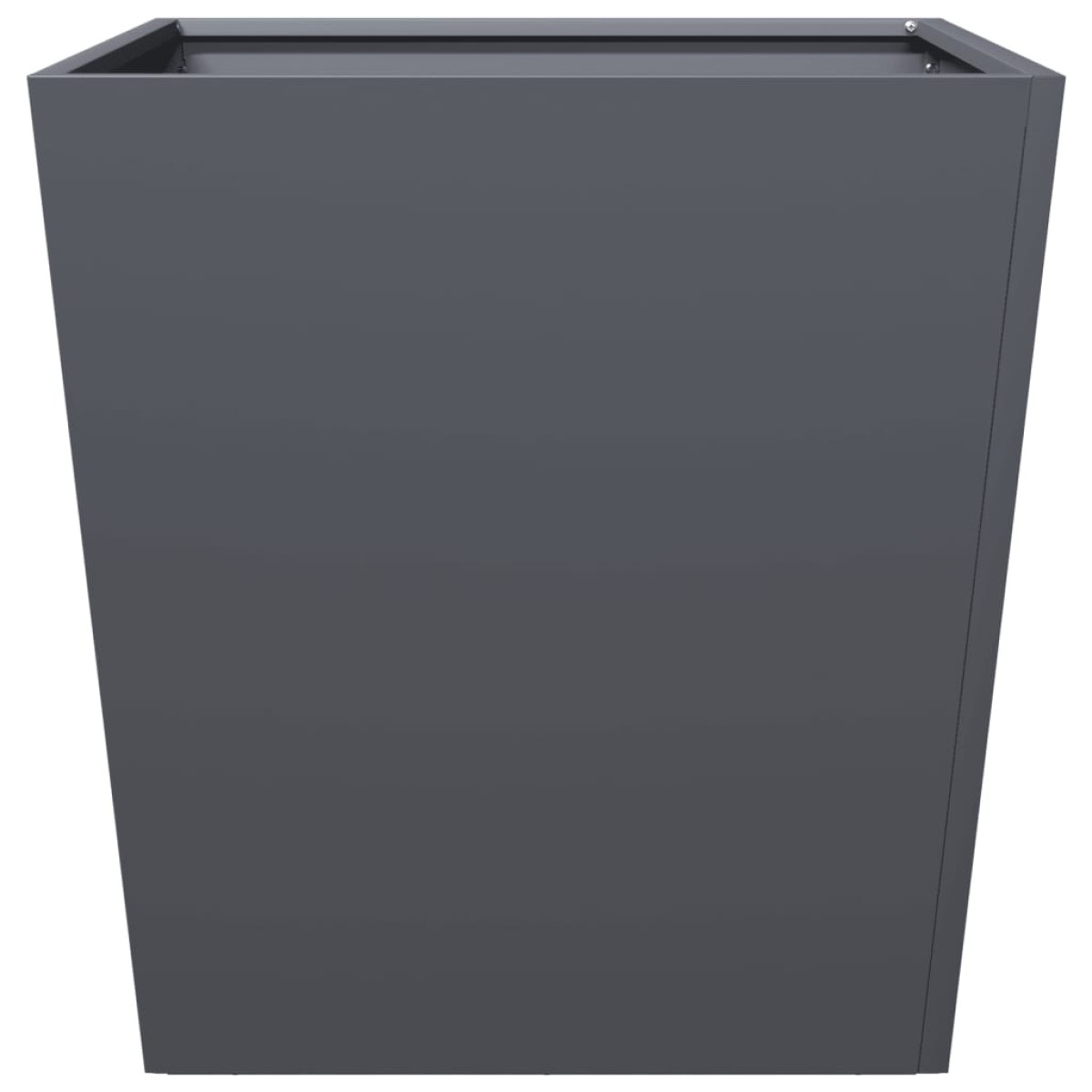 vidaXL Ζαρντινιέρες Κήπου 2 τεμ. Ανθρακί 50x50x50 εκ. από Ατσάλι