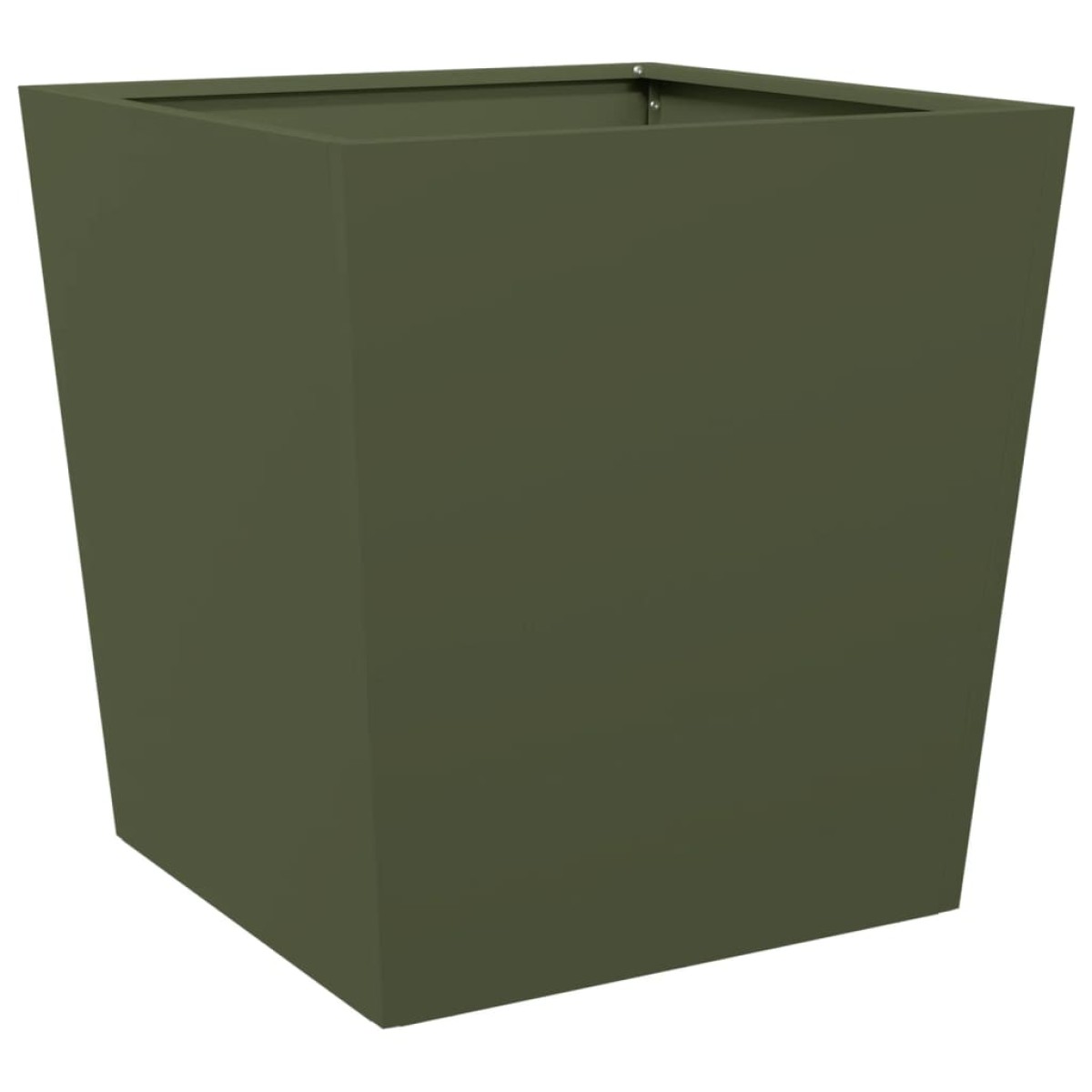 vidaXL Ζαρντινιέρα Κήπου Λαδί 50x50x50 εκ. από Ατσάλι