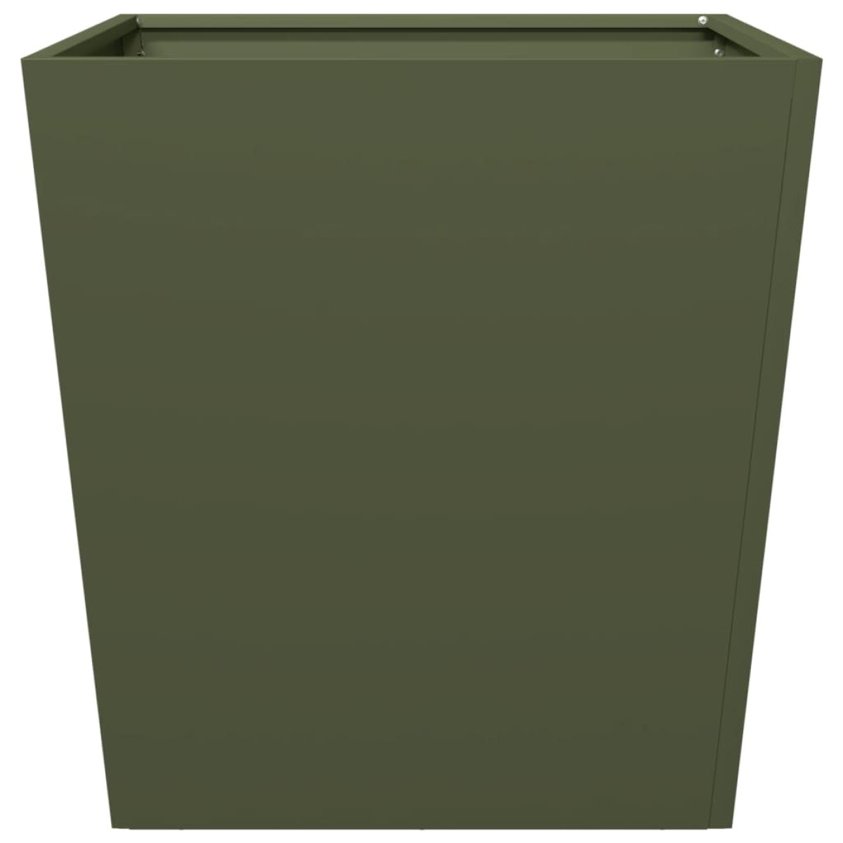 vidaXL Ζαρντινιέρα Κήπου Λαδί 50x50x50 εκ. από Ατσάλι