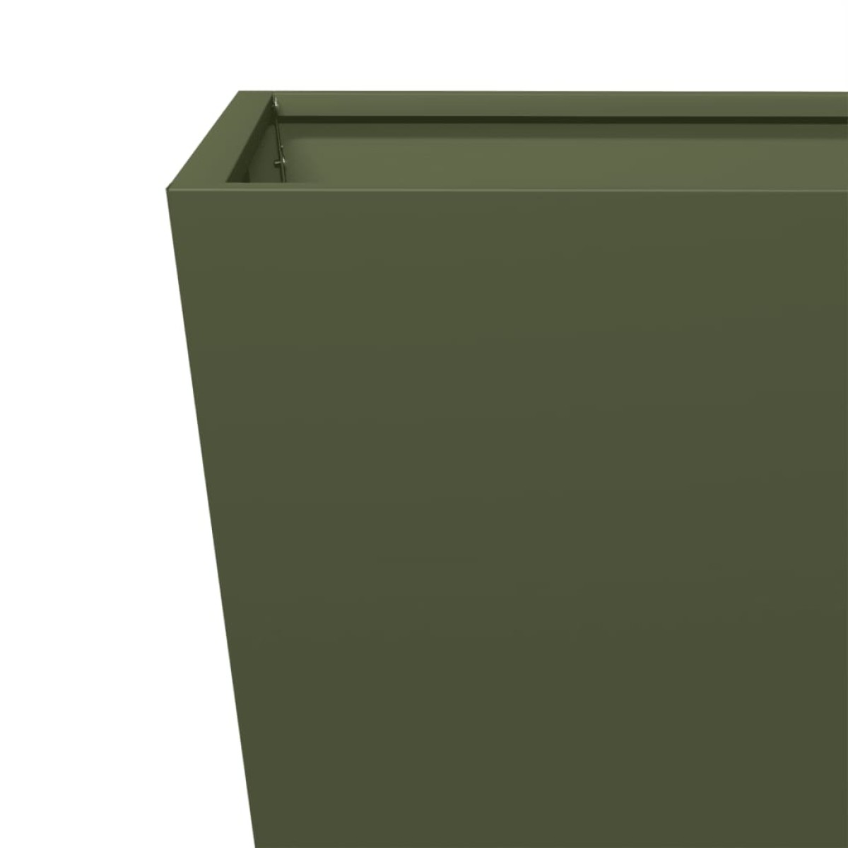 vidaXL Ζαρντινιέρα Κήπου Λαδί 50x50x50 εκ. από Ατσάλι